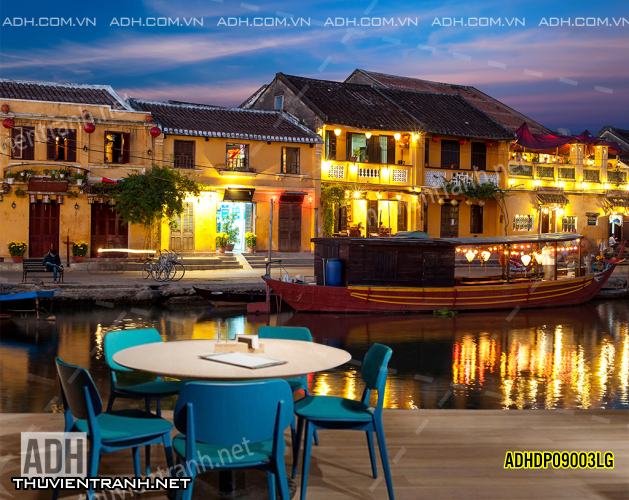 Tranh dán tường phố cổ Hội AnADHDP09003LG - Tranh tường chất lượng cao